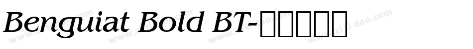 Benguiat Bold BT字体转换